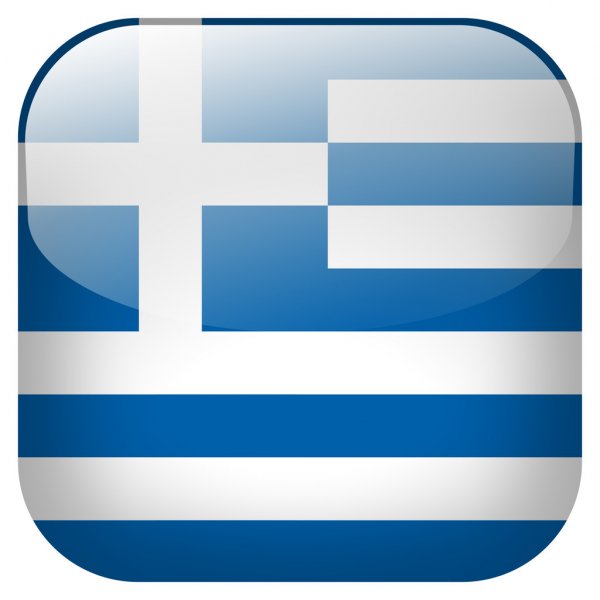greece flag button